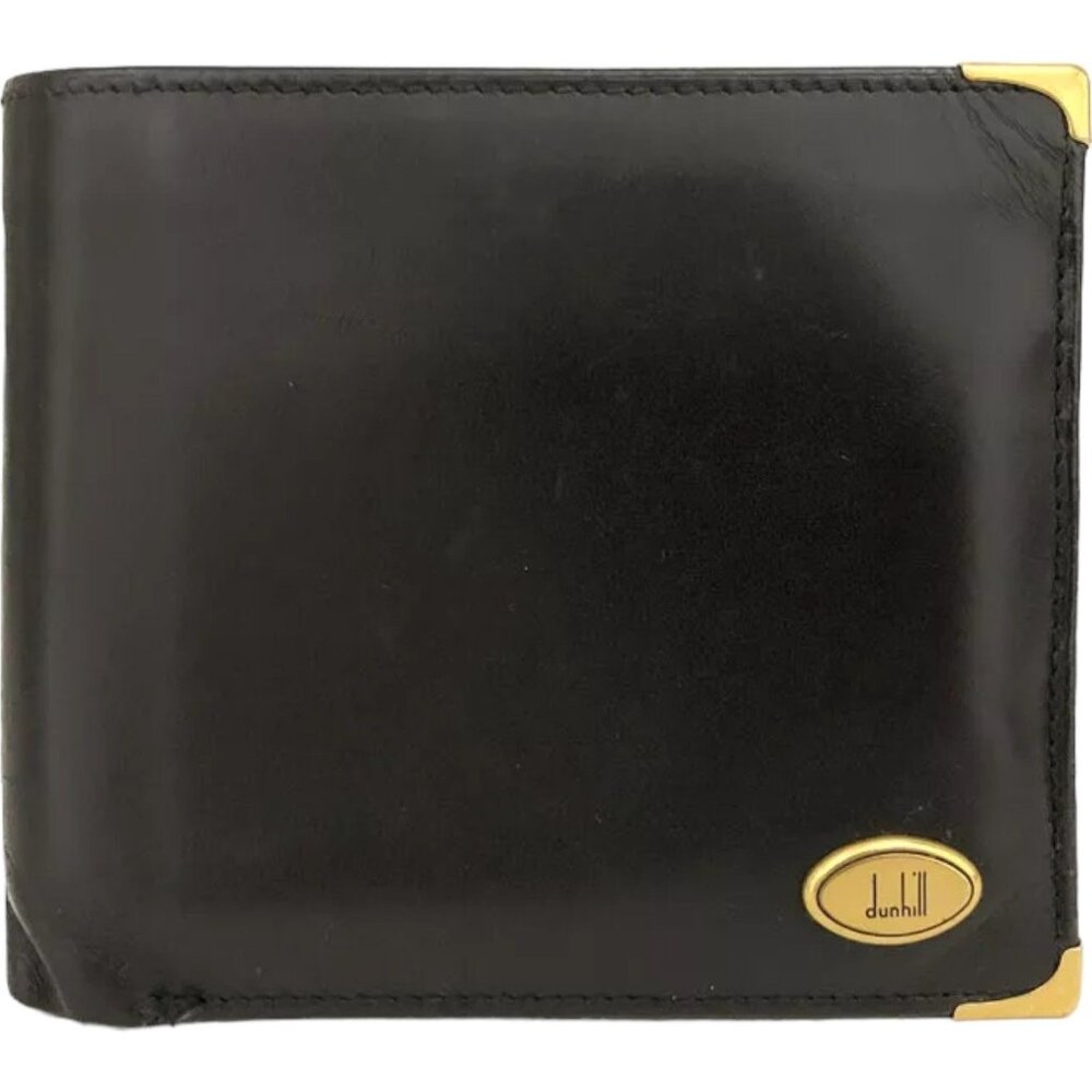 881131AF Dunhill Wallet Bifold Black Leather
